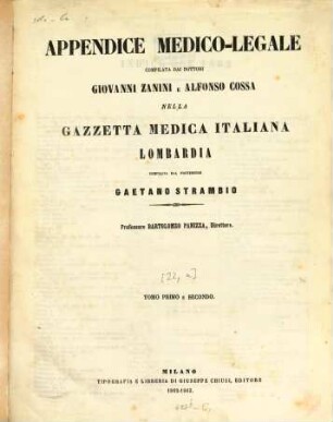 Gazzetta medica italiana, Lombardia. 22,a, [22, a]