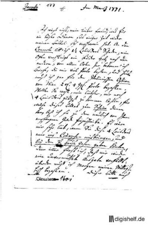 177: Brief von Johann Georg Jacobi an Johann Wilhelm Ludwig Gleim
