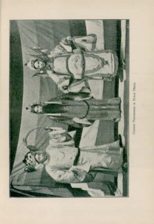 Chinese performers in stage dress