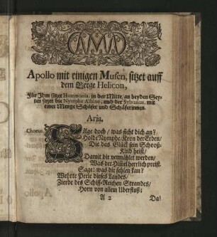Apollo mit einigen Musen, ...
