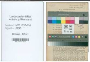 Entnazifizierung Alfred Krause , geb. 12.08.1882 (Kaufmann)