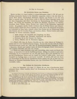 Das Zeichnen der historischen Karten