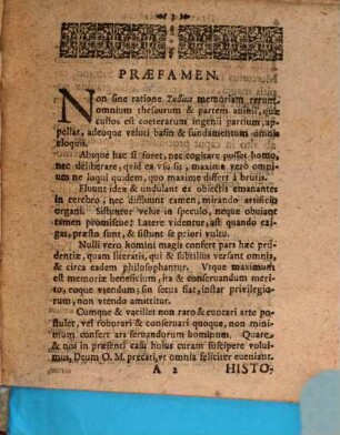 Diatribe Medica exhibens Aegrum Memoriae Debilitate Laborantem