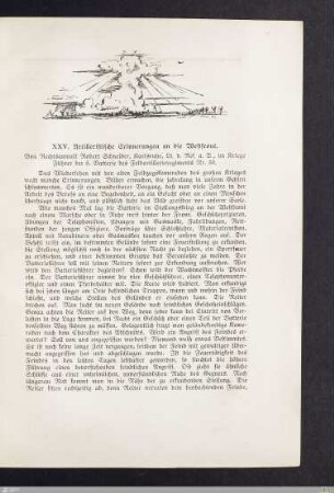 XXV. Artilleristische Erinnerungen an die Westfront