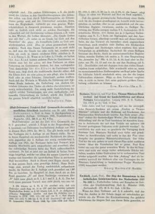 198 [Rezension] Müntzer, Thomas, Thomas Müntzers Briefwechsel
