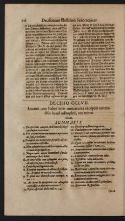 Decisio CCLVII.