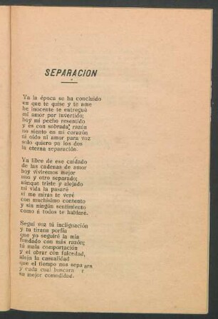 Separación