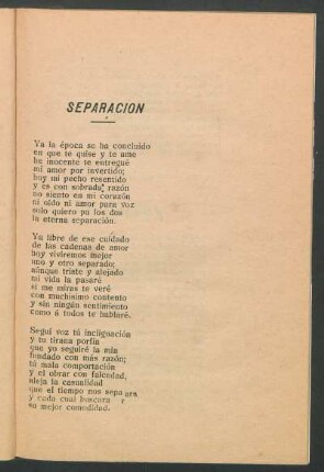 Separación