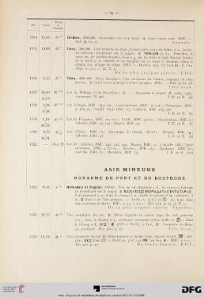 Asie Mineure (Nr. 1322-1488)