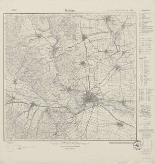 4821 (alte Nr.: 2794) Fritzlar, Meßtischblatt (4cm - Karte)