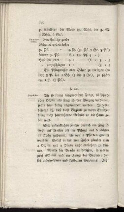 §. 40. [Zug-Ochsen]