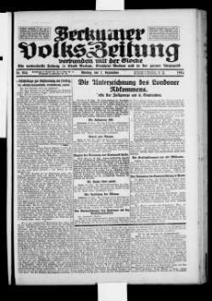 Beckumer Volks-Zeitung. 1921-1930