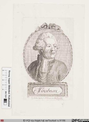 Bildnis Honoré-Gabriel Riqueti, comte de Mirabeau