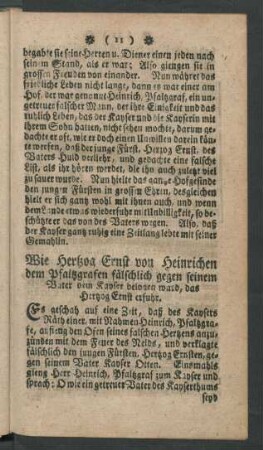 Wie Hertzog Ernst von Heinrichen dem Pfaltzgrafen fälschlich ...