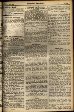 Zweite Ausgabe vom Donnerstag, den 15. März 1928.