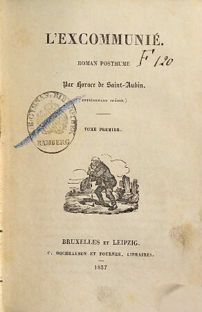 L' Excommunié : Roman Posthume, 1