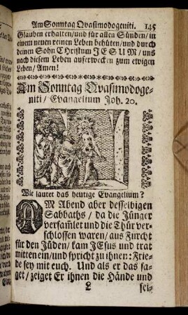 Am Sonntag Quasimodogeniti. - Am Heiligen Pfingst-Tag.