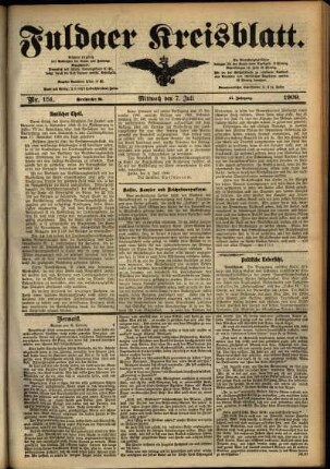 Ausgabe vom Mittwoch, den 07. Juli 1909.