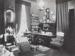 Gaslampe, Rothe, Oscar, Arbeitszimmer, um 1900