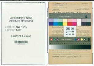 Entnazifizierung Helmut Schmidt , geb. 13.08.1912 (Zeichner)