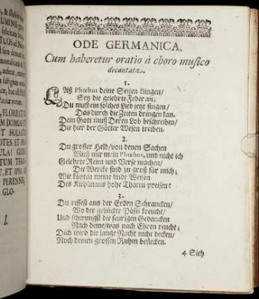 Ode Germanica.