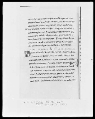 Epistolar — Initale D, Folio 124verso