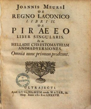 De regno Laconico : libri II