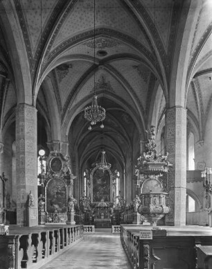Jihlava/ Iglau (Tschechien), Pfarrkirche St. Jakob, Inneres, nach Osten