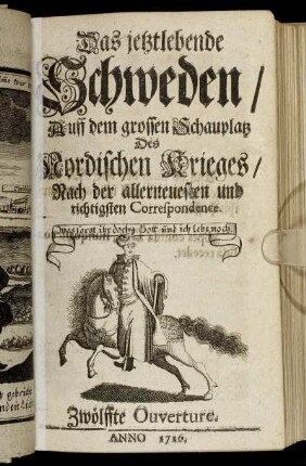 Zwölffte Ouverture. Anno 1716.