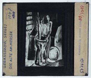 Gerassimow, Sergej: Die Alte am Mörser, 1919