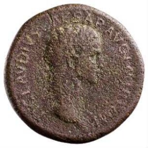 Münze, Sesterz, 41 - 50 n. Chr.