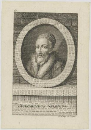 Bildnis des Sigismundus Gelenius