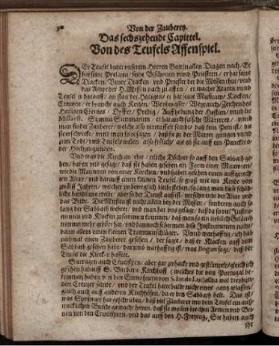 Das sechszehende Capittel. Von des Teufels Affenspiel.