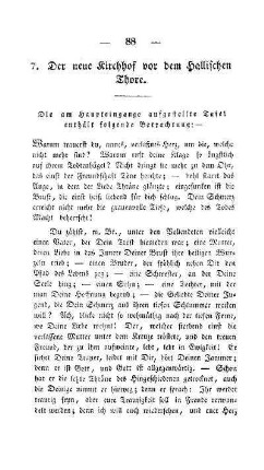 7. Der neue Kirchhof vor dem Hallischen Thore