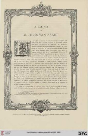 6: Le Cabinet de M. Jules van Praet, [2]