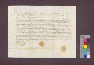 Der Basler Bischof Johann Heinrich von Ostein setzt den Kanoniker Johann Georg Weidenkeller zum Scholaster der Kirche zu Basel ein.