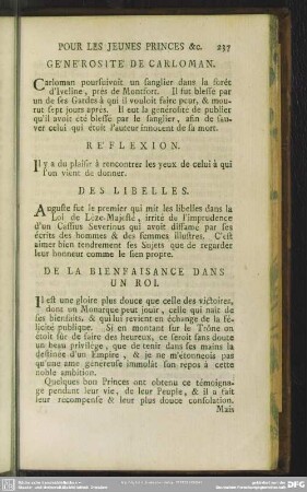De La Bienfaisance Dans Un Roi