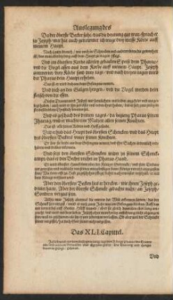 Das XLI. Capittel.