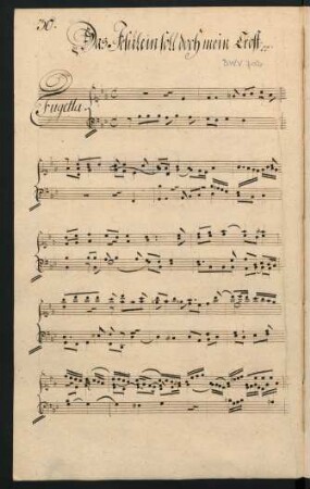 Das Jesulein soll doch mein Trost; org; B-Dur; BWV 702