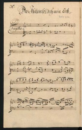 Das Jesulein soll doch mein Trost; org; B-Dur; BWV 702