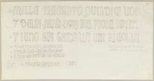 Die Inschrift der Darstellung von Maria mit dem Jesuskind am Palazzo Pubblico in Siena
