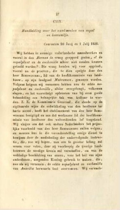 CXIX. Handleiding voor het aankweeken van nopal en konzenilje