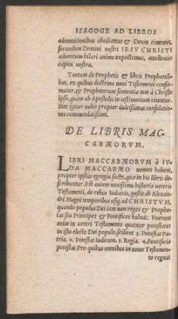 De Libris Maccabaeorum.