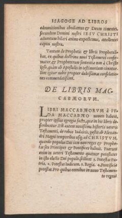 De Libris Maccabaeorum.