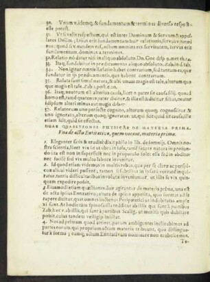 Duae Quaestiones Physicae De Materia ...