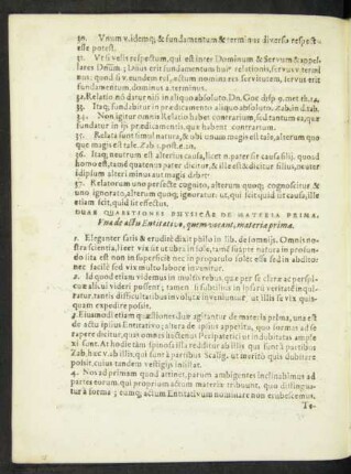 Duae Quaestiones Physicae De Materia ...