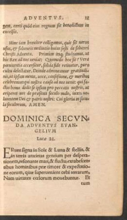 Dominica Secunda Adventus ...