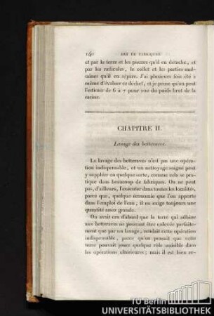 CHAPITRE II. Lavage des betteraves.