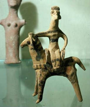 Göttin zu Pferde aus Archanes