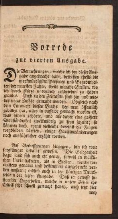 Vorrede zur vierten Ausgabe